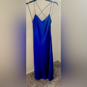 Zara Satin Effect Long Dress -M